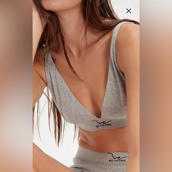 NWT We The Free Bralette Heather Grey Medium - Picture 2 of 10